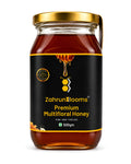 ZahrunBlooms Signature Premium Multifloral Honey 500g – Square Glass Jar
